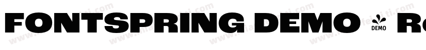 FONTSPRING DEMO - Roc Grotesk Black字体转换